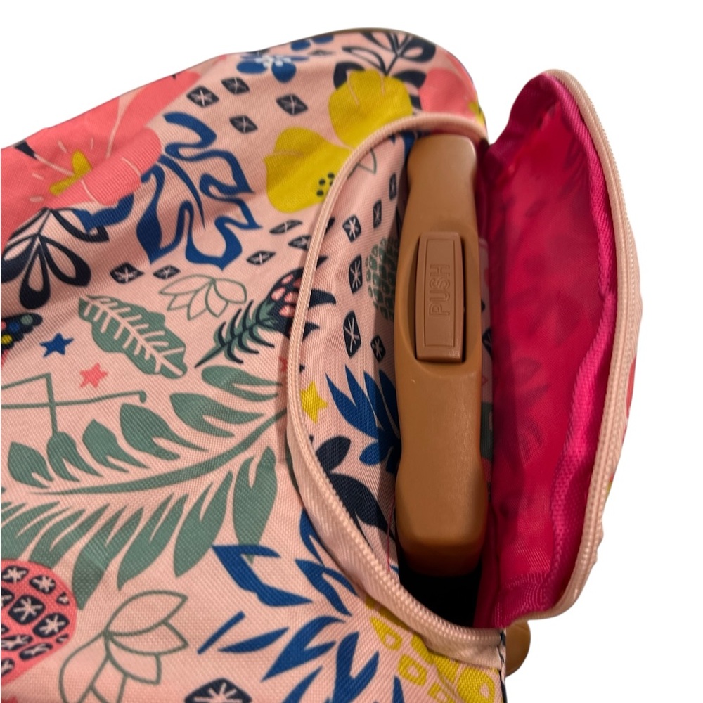 Lily Bloom Pattern 22” Duffel Bag with 2-Rolling Wheels, Weekender Overnight bag - Picture 4 of 14